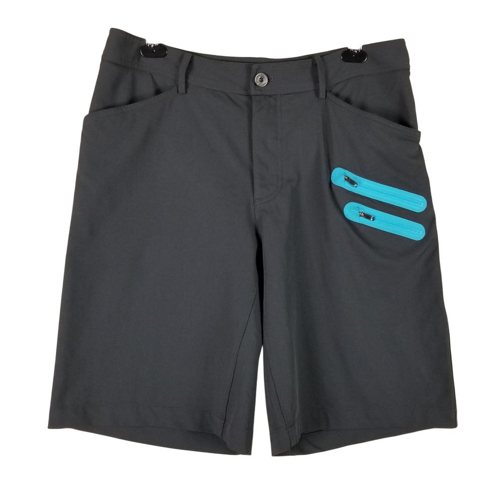 Lululemon Commuter Shorts Mens 36 Grey Turquoise Technical Active LM7359S
